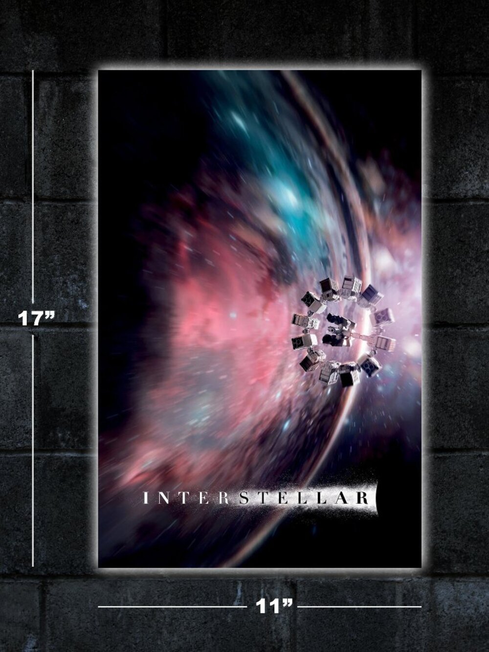 Interstellar movie psoter - 11x17 wall art print scifi space christopher nolan